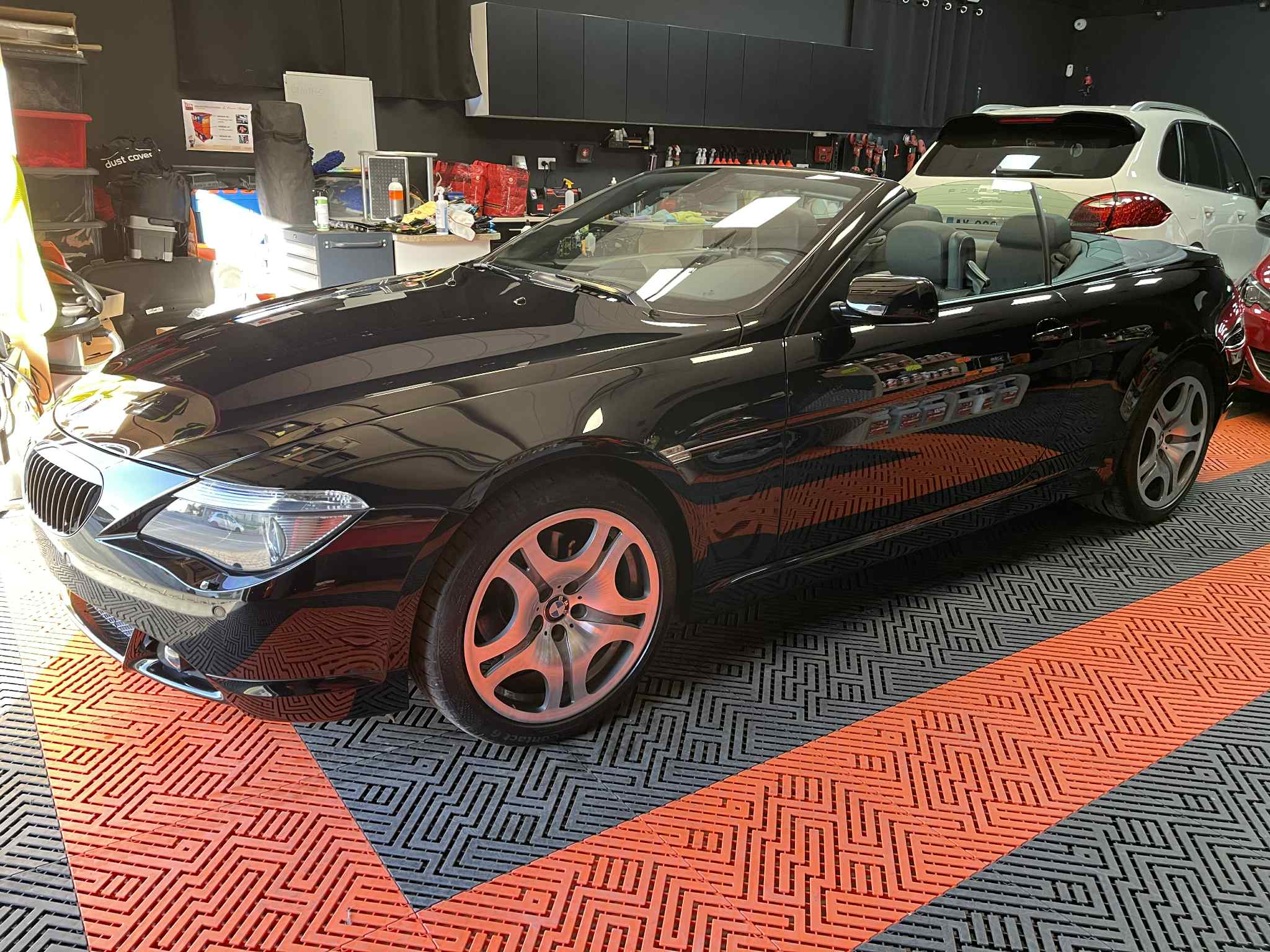 Avant après polissage vernis dur allemand - finition miroir